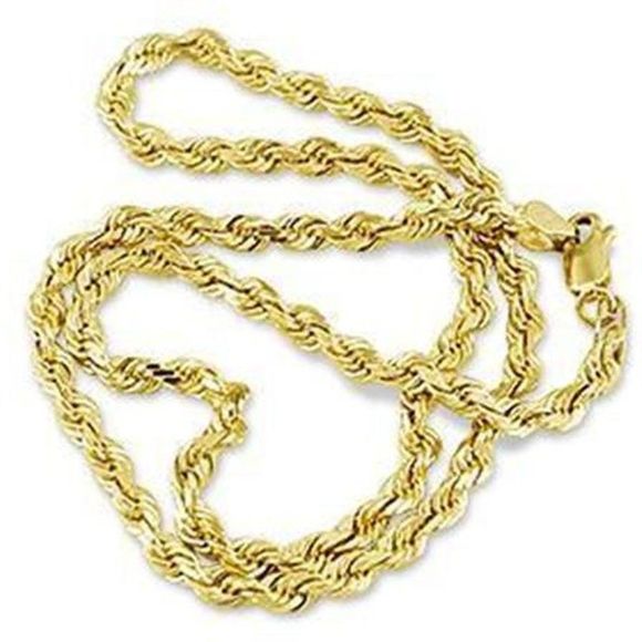 18K GOLD ROPE CHAIN! NEW! HIGH QUALITY - Picture 2 of 2